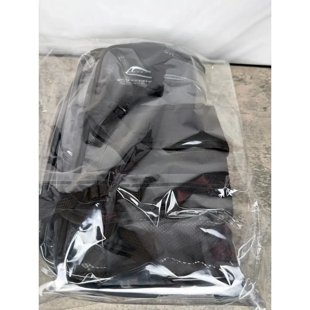 Large Heavy Duty Clear Backpack, Transparent Backpack, Stadium Backpack- Black
